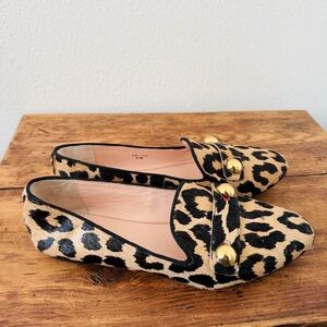 Kate Spade Sutten Animal Print Fur Flat Shoes